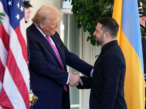 US-Präsident Donald Trump empfängt den ukrainischen Präsidenten Wolodymyr Selenskyj am Sonntag in Mar-a-Lago. (Archivbild)