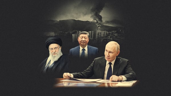 Drei Verlierer Russland, China, Iran