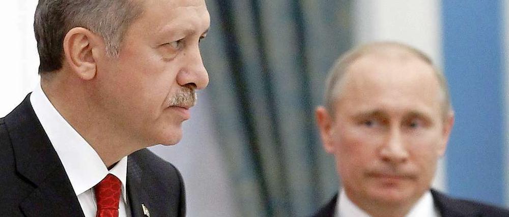 Der türkische Regierungschef Recep Tayyip Erdogan und sein russischer Kollege Wladimir Putin.