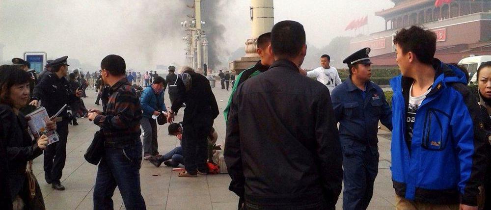 Der Vorfall am Platz des Himmlischen Friedens bleibt rätselhaft.