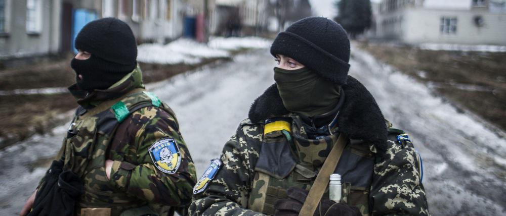 Ukrainische Soldaten im Einsatz