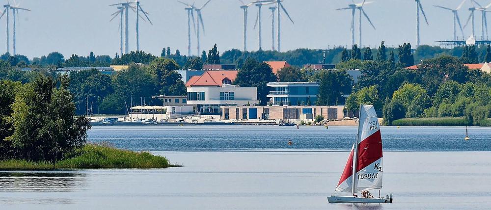 Brandenburger Idylle. Seit den 1970er Jahren existiert der Senftenberger See. Zuvor wurde dort Braunkohle abgebaggert.