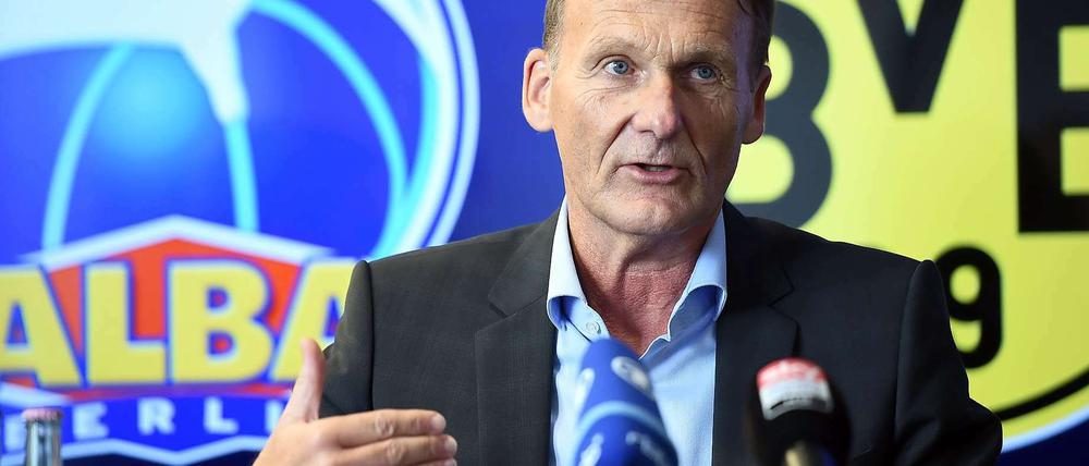 Am Dienstag gab BVB-Chef Hans-Joachim Watzke die Kooperation mit Alba Berlin bekannt.