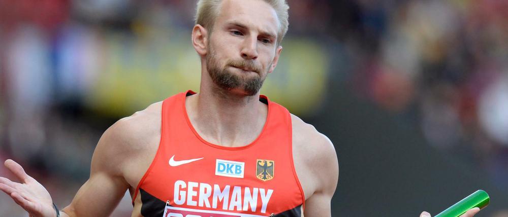 Sprinter Lucas Jakubczyk hat nur durch Zufall von einem Trainingskollegen erfahren, dass die Rudolf-Harbig-Halle geschlossen wurde.