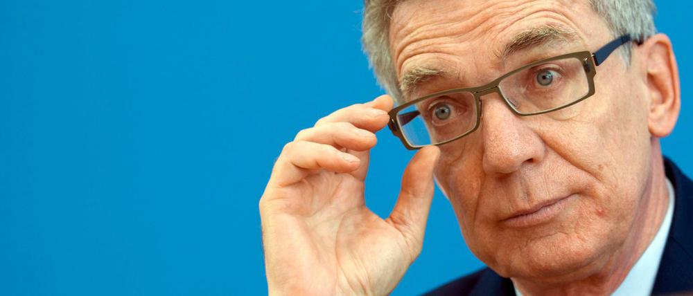 Bundesinnenminister Thomas de Maizière (CDU).