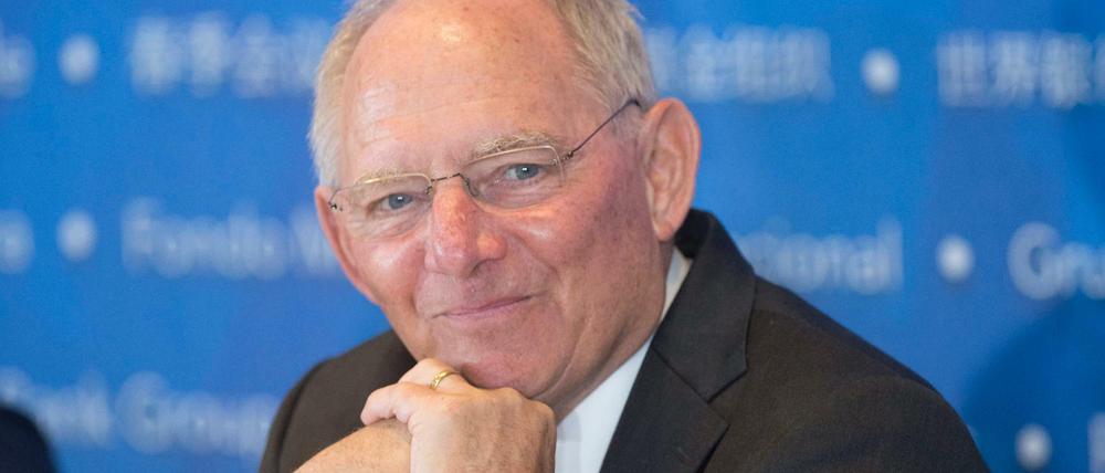 Finanzminister Wolfgang Schäuble (CDU)
