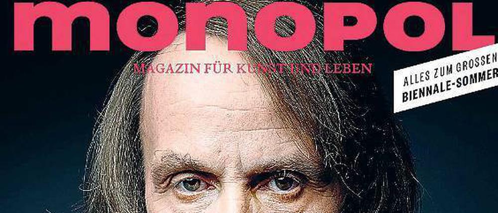 Coverboy des aktuellen Heftes ist der Schriftsteller Michel Houellebecq, der sich als Künstler versucht. Die verkaufte Auflage von „Monopol“ beträgt rund 45 000 Exemplare.