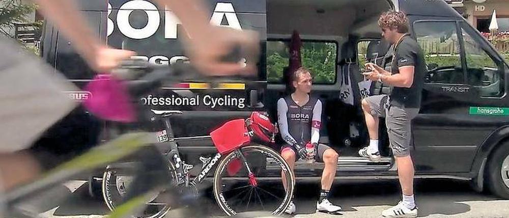 Das Team von Bora-Argon 18 hat die ARD besonders im Blick. Der Kochfeldhersteller Bora ist sowohl Sponsor des deutschen Teams als auch ARD-Tour-Präsentator.