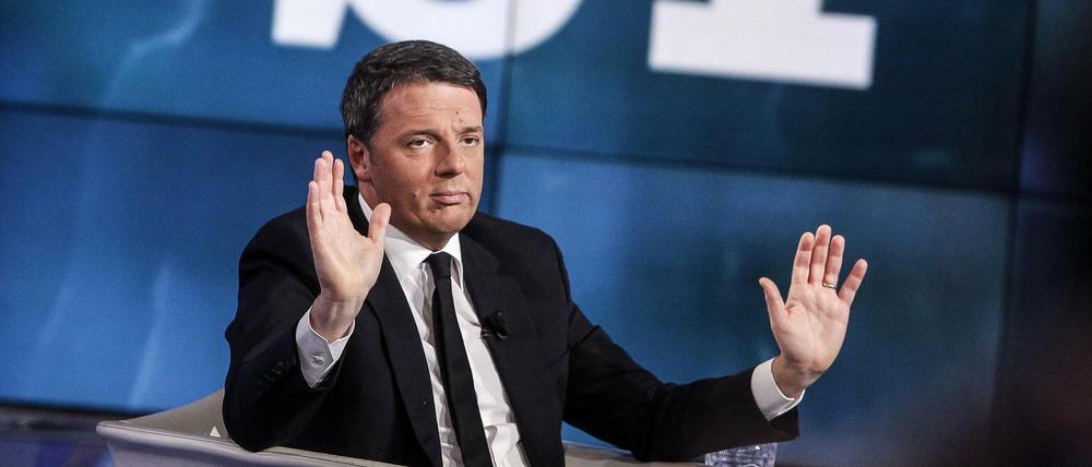 Sein Job ist in Gefahr: Bei einem "Nein" im Referendum am Sonntag könnte Ministerpräsident Renzi zurücktreten.