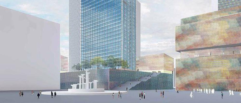 Nicht zu übersehen. Das Park Inn soll auf dem Alexanderplatz auch künftig das Maß aller neuen Hochhausdinge sein.