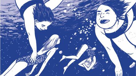 Eine Szene aus „Ein Sommer am See“ von Mariko und Jillian Tamaki.