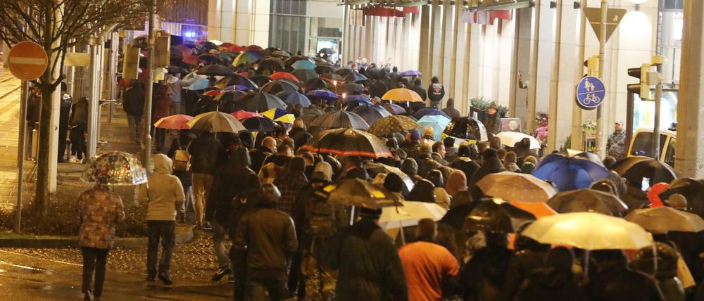 Protest gegen Corona-Maßnahmen in Gera (Thüringen)