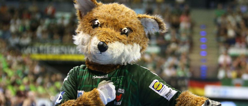Das Maskottchen der Füchse.