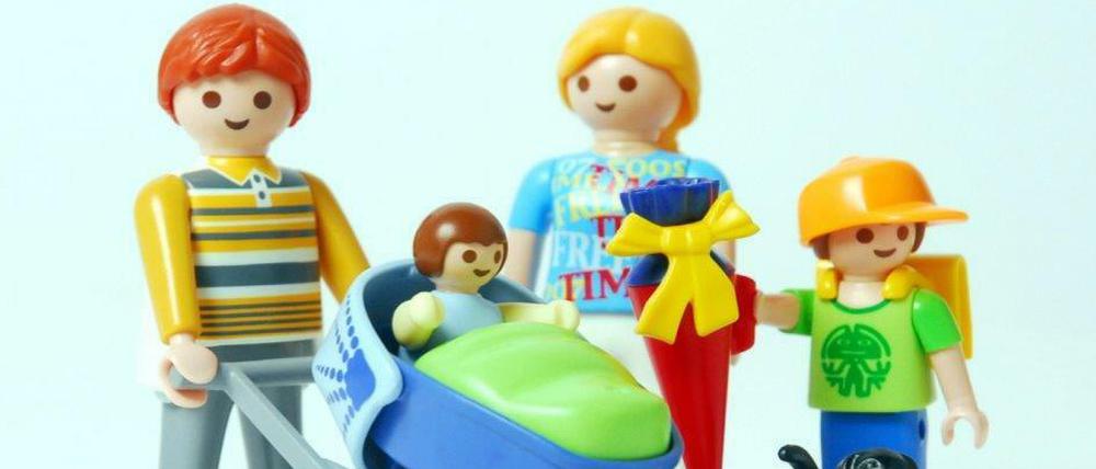 Eine Playmobil-Familie.