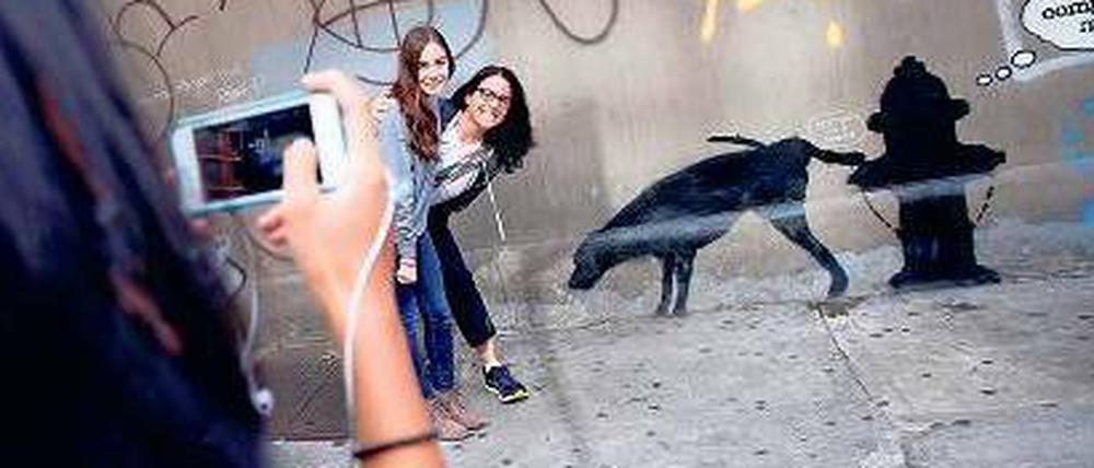 Für seine Graffiti ist Banksy berühmt. Doch in New York ist Street Art verboten.