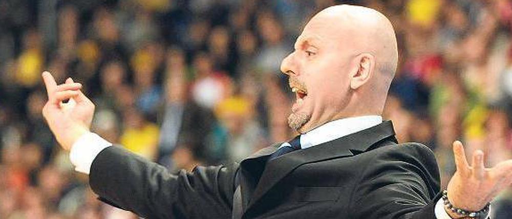Dirigent mit vielen Gefühlen. Sasa Obradovic will sich in der kommenden Saison besser unter Kontrolle haben.