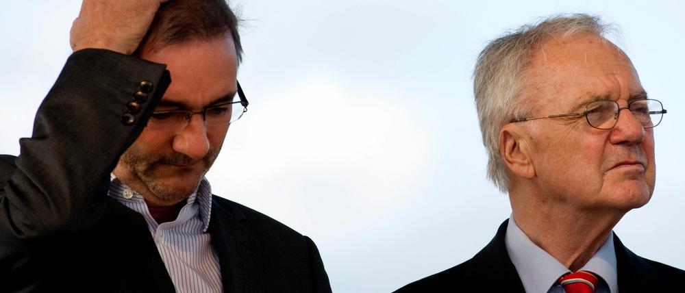 Matthias Platzeck (l.) und Manfred Stolpe.