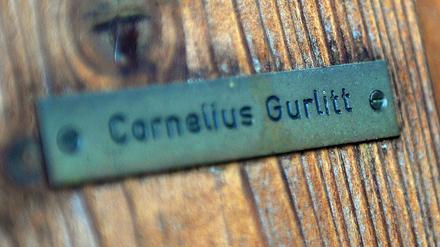 Kunsträuber? Das Namensschild von Cornelius Gurlitt an der Tür seines Hauses in Salzburg.