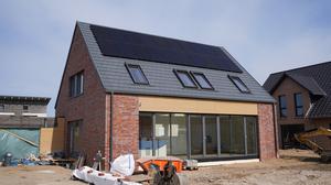 Ein fast fertiger Neubau.