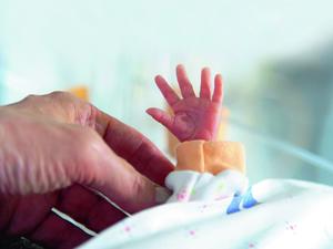 Einige Frühgeburten wiegen nur wenige hundert Gramm bei der Geburt