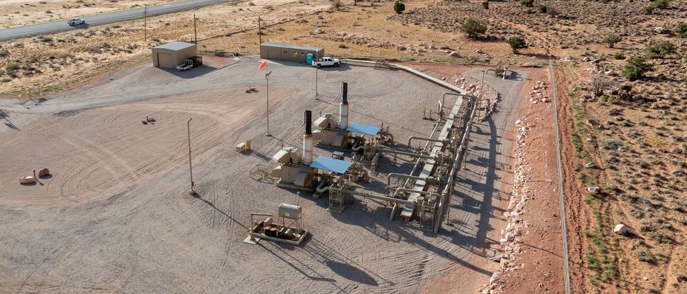 Kompressorstation für  LNG in Spanish Valley, nahe Moab, Utah, USA.