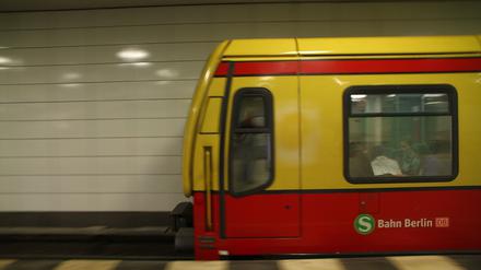 Eine S-Bahn fährt im Bahnhof ein. (Symbolbild)