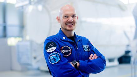 Alexander Gerst, Astronaut, steht im Europäischen Astronautenzentrum (EAC) der ESA bei der Vorstellung angehender Astronautinnen und Astronauten. 