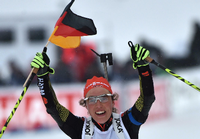 Laura Dahlmeier wird Weltmeisterin in der Verfolgung
