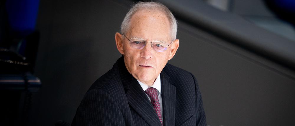 Wolfgang Schäuble (CDU), Bundestagspräsident, hier auf einem Archivbild von 2020. 