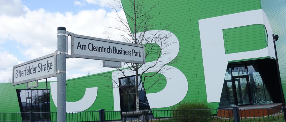 Bisher ist im Cleantech-Park Marzahn vor allem das Empfangsgebäude zu sehen.