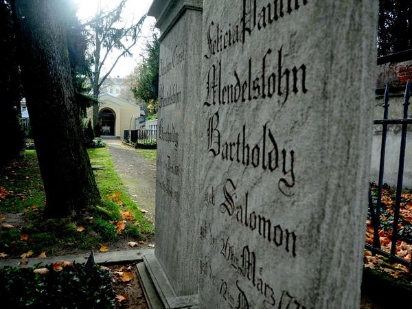 Die Grabstelle der Familie Mendelssohn auf dem Dreifaltigkeitsfriedhof.