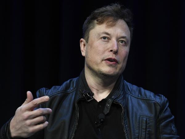 Auch er unterschrieb den Aufruf und fordert staatliche Regulierung: Elon Musk spricht auf einer Konferenz.