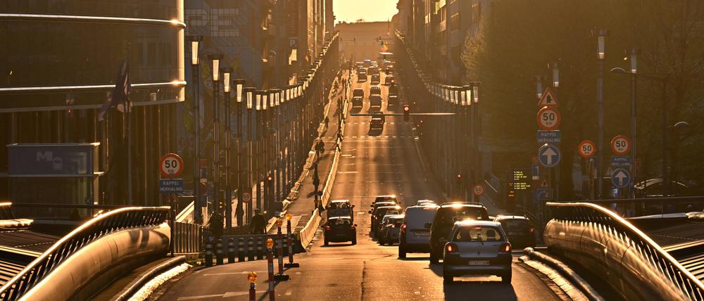 Straßenverkehr in Brüssel