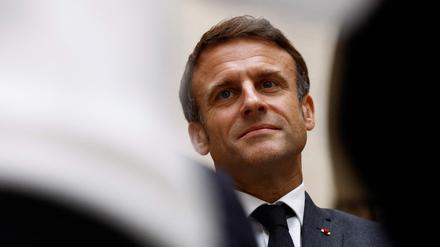 Der französische Staatspräsident Emmanuel Macron sprach sich bei seiner Rede am Schloss von Villers-Cotterets im Nordosten Frankreichs am 30. Oktober 2023 gegen das Gendern aus. 