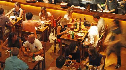 Im Ausgehviertel Palermo sind die Restaurants gut besucht.