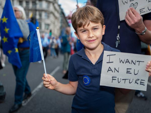 Der erste „National Rejoin EU March“ fand bereits im Oktober 2022 in London statt-