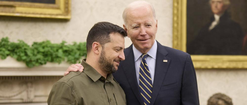 Joe Biden und Wolodymir Selenksyj am 21. September 2023 in Washington, DC.
