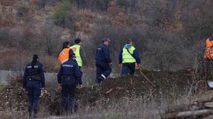 The third day of the search for two-year-old girl in Serbia Police excavate the area in front of the barn in the suburban settlement of Banjsko polje, near the town of Bor, on March 28, 2024, where the two-year-old Danka Ilic disappeared. PIXSELL