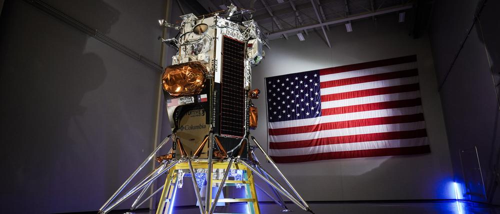 Der Lander Nova-C der Firma Intuitive Machines. Am Mittwoch will das US-Unternehmen den Lander „Nova-C“ zum Mond schicken.