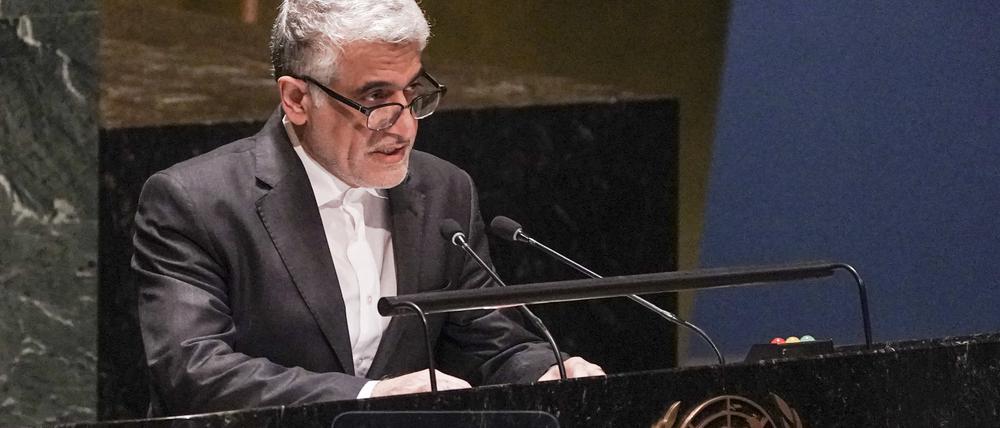 Amir Saeid Irawani, Botschafter des Iran bei den Vereinten Nationen.