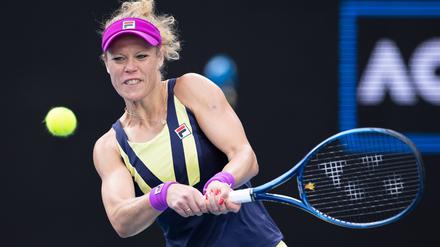 Laura Siegemund als letzte Deutsche im Einzel bei den Australian Open aus.