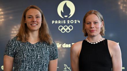 Die Triathletinnen Nina Eim (l.) und Laura Lindemann treten in Paris an. 