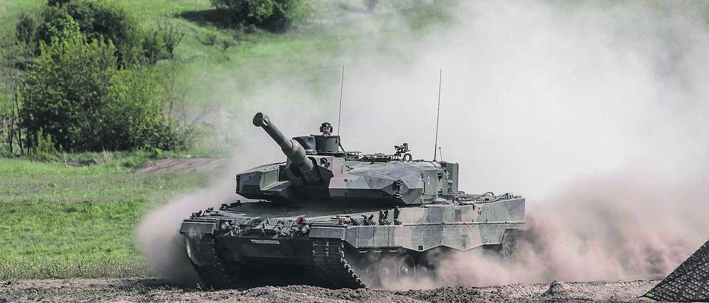 Deutschland schickt bislang keine Leopard-Panzer in die Ukraine.
