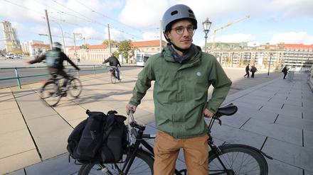 Jakob Harteg ist aus Kopenhagen nach Potsdam gezogen - und fühlt sich hier mit dem Fahrrad ausgebremst.