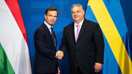 Und darauf die Hand: Schweden und Ungarn vereinbaren einen gemeinsamen Rüstungsdeal.
