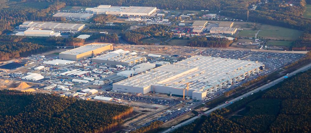Die Gigafabrik von Tesla in Grünheide, ein wichtiger Player im „Innovationskorridor Südost“