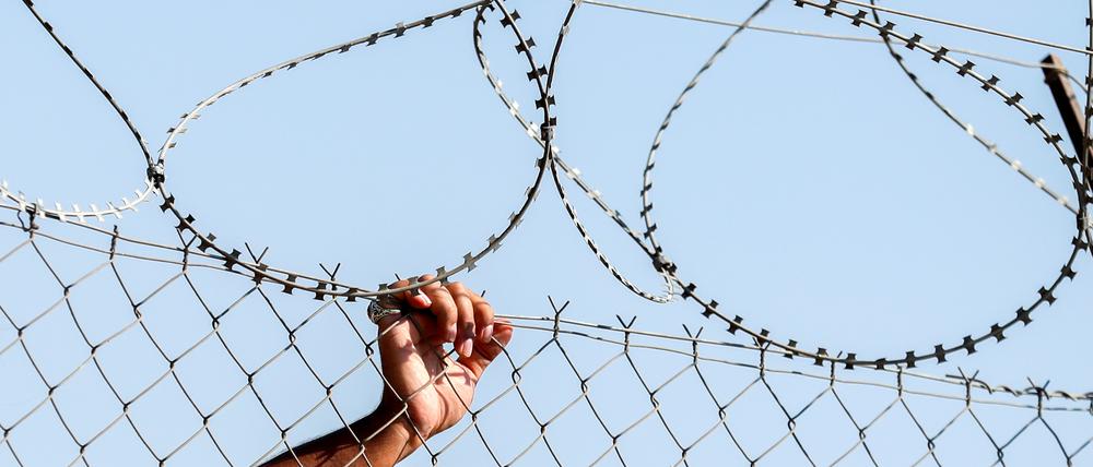 Flüchtlingslager im griechischen Lesbos: Menschenrechte waren 2023 erneut in Gefahr.