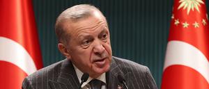 Der türkische Staatspräsident Recep Tayyip Erdogan am 26. September 2022.