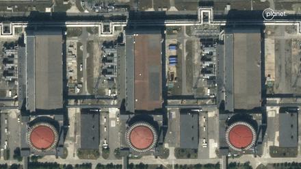 Dieses von Planet Labs PBC zur Verfügung gestellte Foto zeigt das Kernkraftwerk Saporischschja aus der Vogelperspektive (Archivbild vom 07.07.2023).