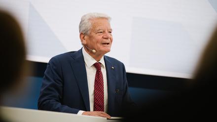 Altbundespräsident Joachim Gauck auf der Tagesspiegel-Konferenz